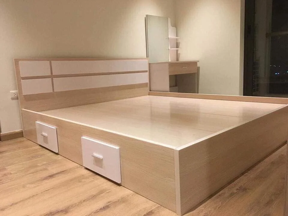 giường nhựa hiện đại 