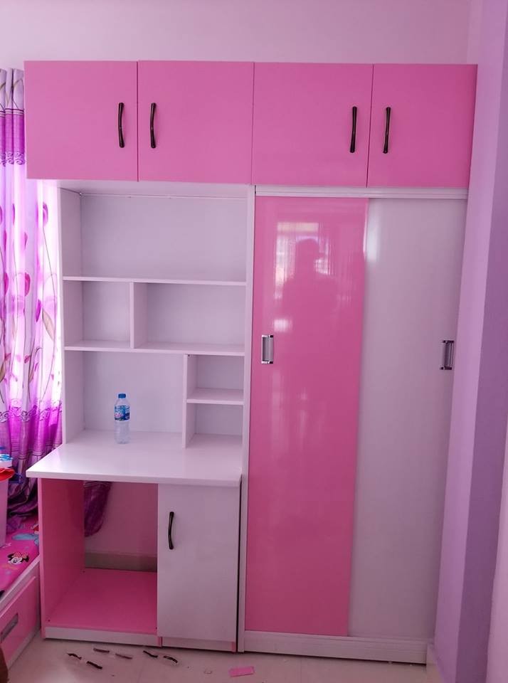tủ nhựa kết hợp bàn học