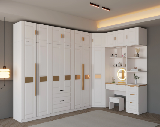 tủ quần áo nhựa chữ L tủ nhựa nội thất nhựa