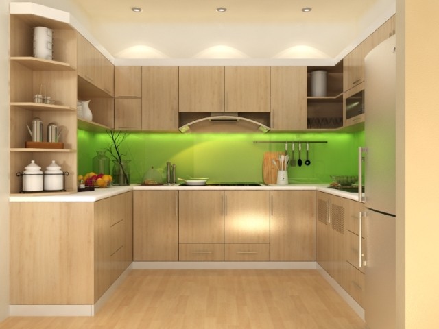 tủ bếp nhựa chữ i 