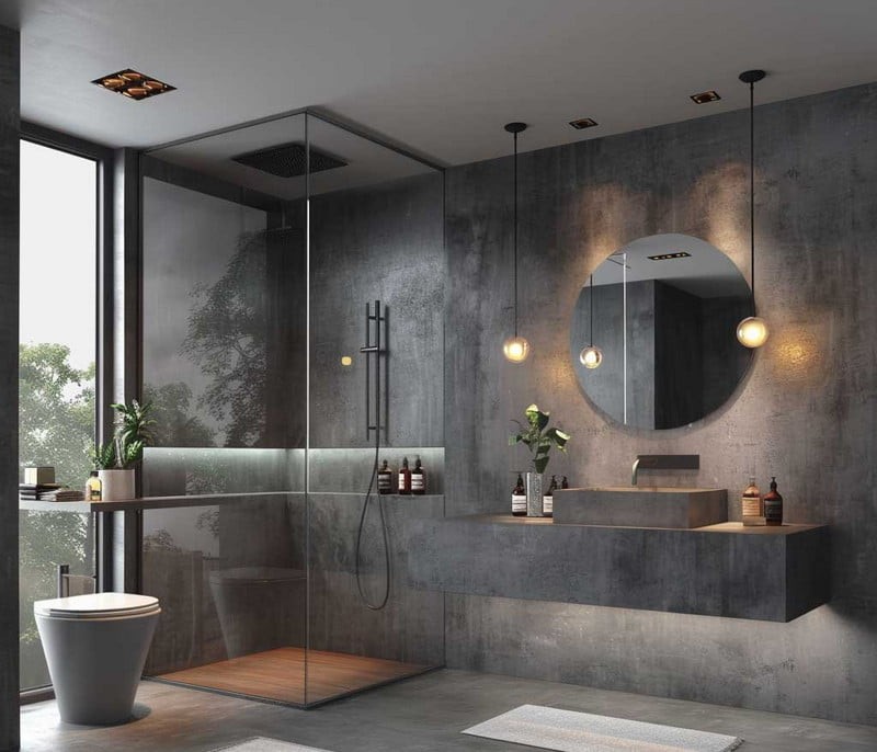 nhựa nội thất nhà tắm 