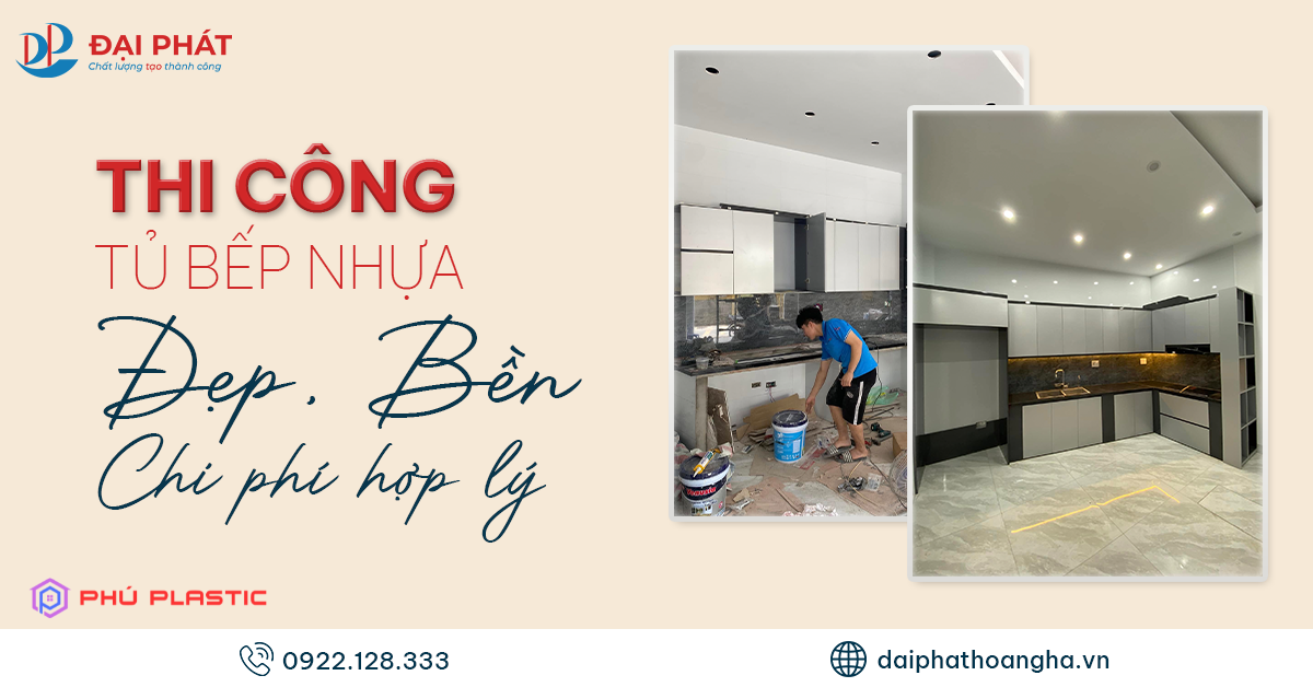 THI CÔNG TỦ BẾP NHỰA ZUKO 02 – CHẠM ĐẾN PHONG CÁCH SỐNG HIỆN ĐẠI NĂM 2025