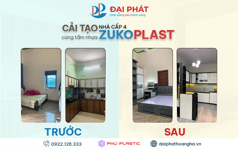 Nâng Tầm Nhà Cấp 4 Với Tấm Nhựa Zukoplast – Nội Thất Bền Đẹp, Kháng Ẩm Tối Ưu 2025