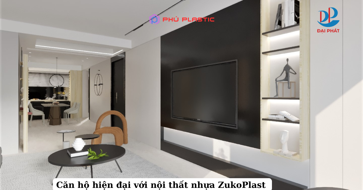 THIẾT KẾ CĂN HỘ HIỆN ĐẠI – SANG TRỌNG VỚI NHỰA NỘI THẤT ZUKOPLAST 05–06