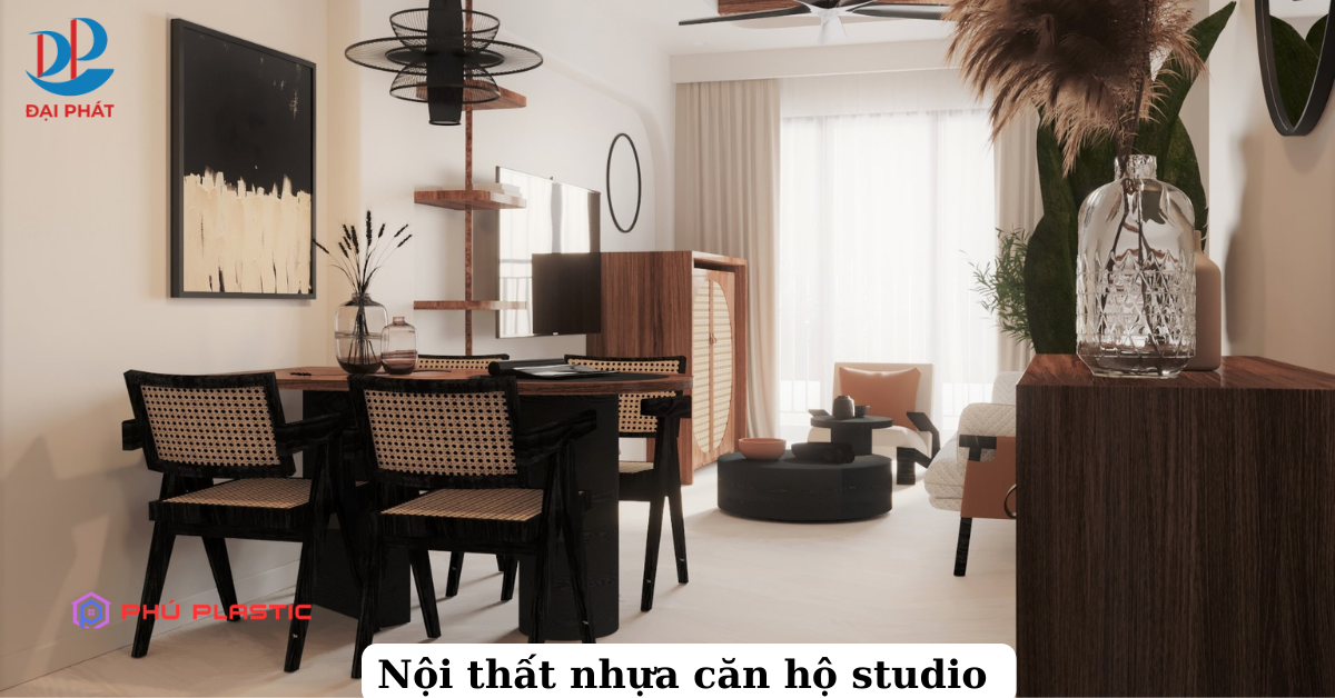 THIẾT KẾ CĂN HỘ STUDIO NỘI THẤT NHỰA TINH TẾ 2025