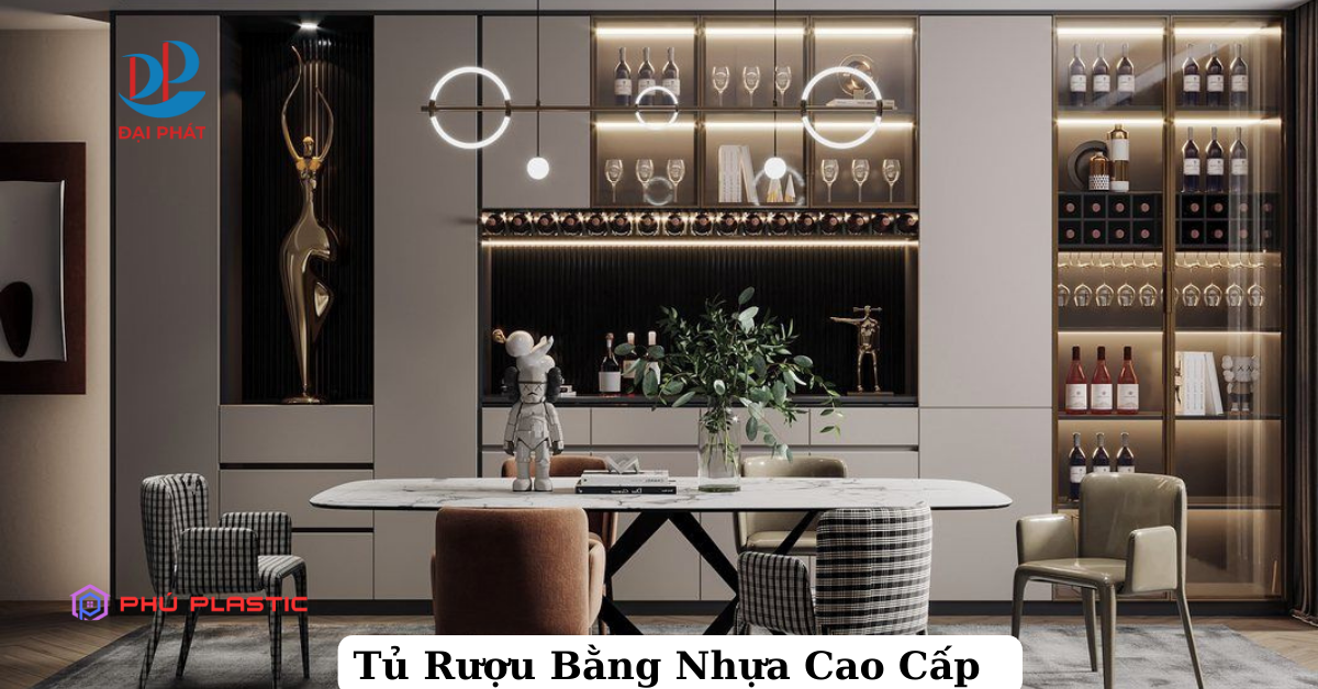TOP 5+ Mẫu Tủ Rượu Bằng Nhựa Cao Cấp Đẹp – Sang – Hiện Đại 2025