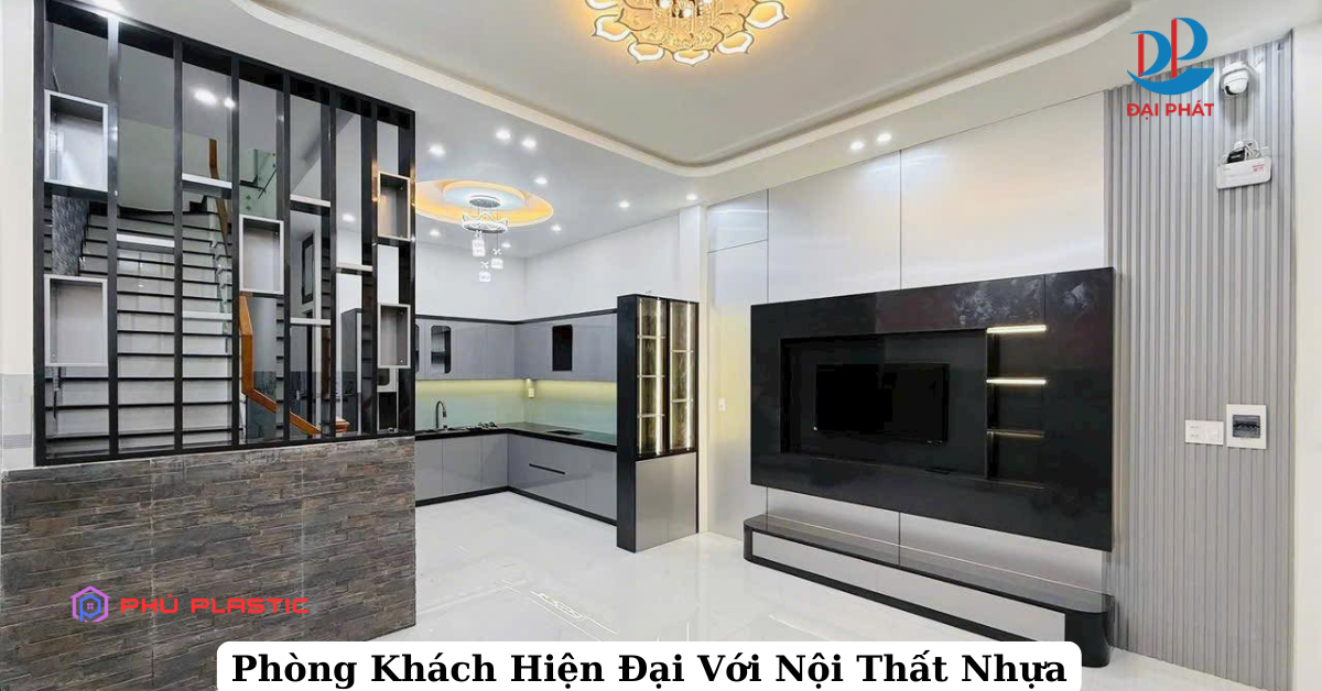 Thiết Kế Nội Thất Phòng Khách Hiện Đại Với Tấm Nhựa Nội Thất 2025