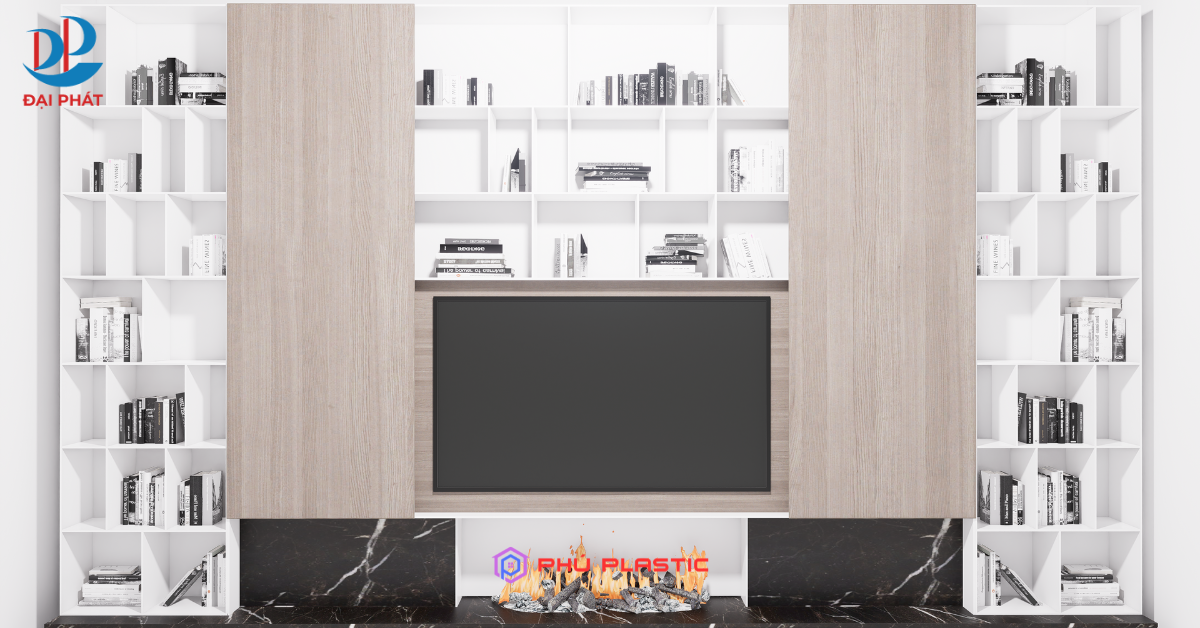 THIẾT KẾ KỆ SÁCH NHỰA ZUKOPLAST – XU HƯỚNG NỘI THẤT HIỆN ĐẠI 2025