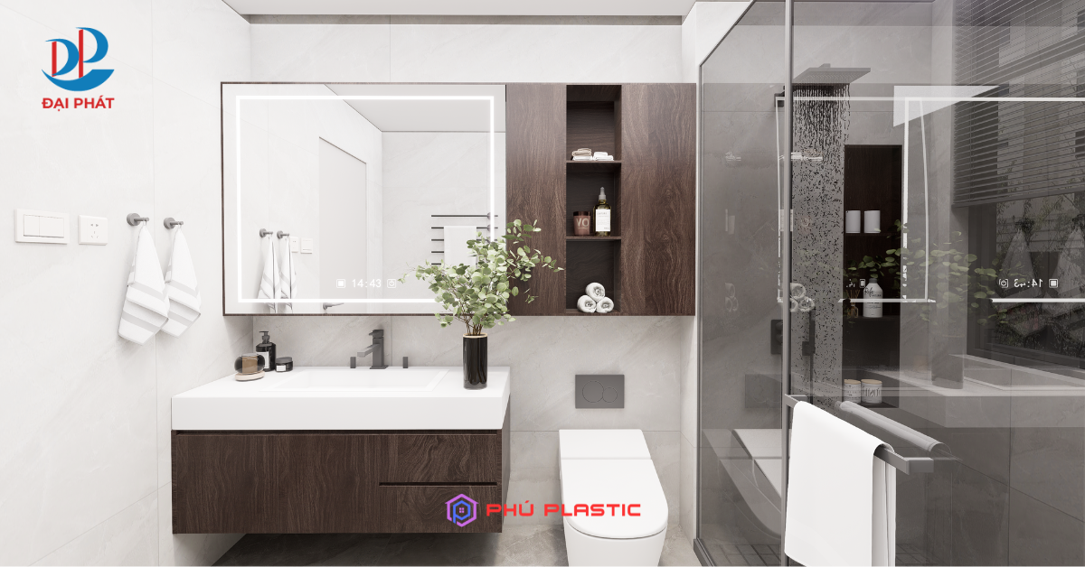 TỦ NHỰA LAVABO CAO CẤP 2025 – VẬT LIỆU THÔNG MINH CHO KHÔNG GIAN PHÒNG TẮM HIỆN ĐẠI