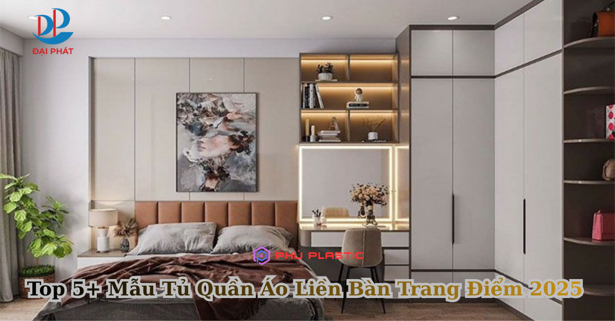 Top 5+ Mẫu Tủ Quần Áo Liền Bàn Trang Điểm 2025 – Sang Trọng, Gọn Gàng Và Hiện Đại