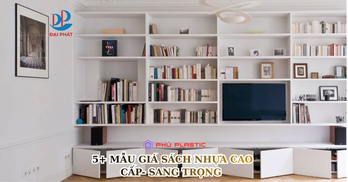 5+ MẪU GIÁ SÁCH NHỰA CAO CẤP – SANG TRỌNG CHO KHÔNG GIAN HIỆN ĐẠI 2025