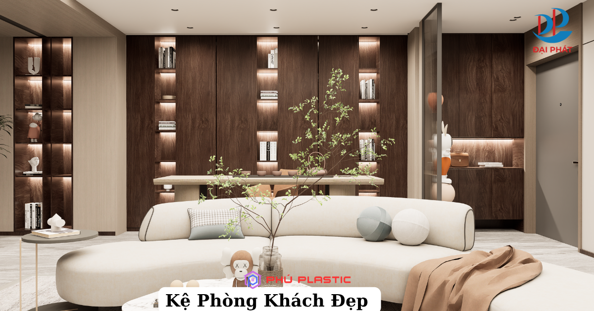 MẪU KỆ PHÒNG KHÁCH ĐẸP – NÂNG TẦM KHÔNG GIAN SỐNG HIỆN ĐẠI 2025